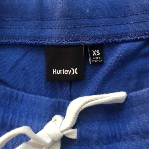 3/$30 Hurley Blue Short Shorts - Picture 3 of 4